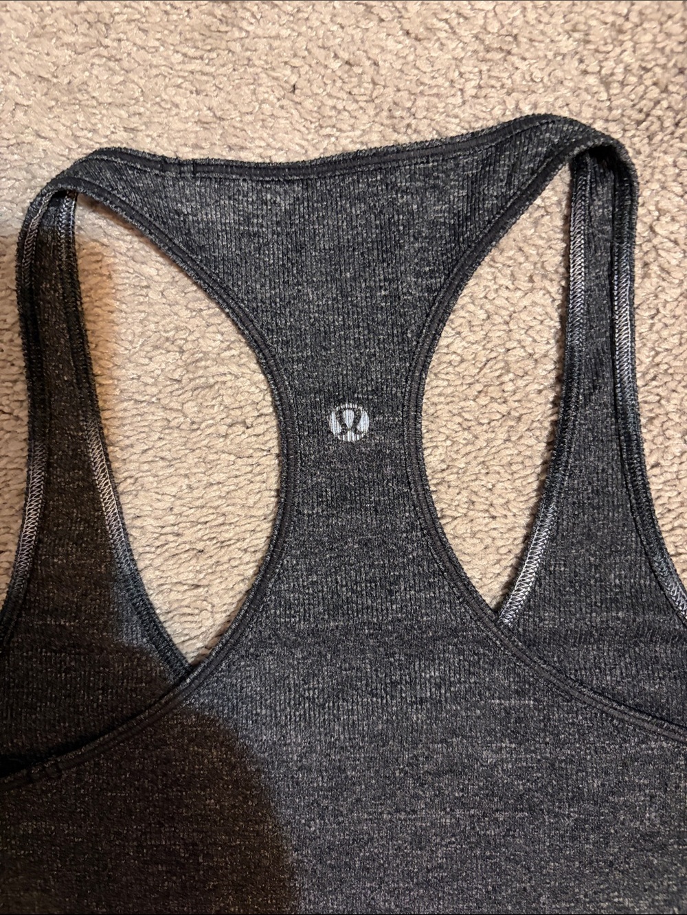 lululemon athletica Women’s Racerback Tank - Charcoal - Picture 3 of 3
